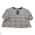 Top Long Sleeve By Cathy Daniels In Black & White, Size: L