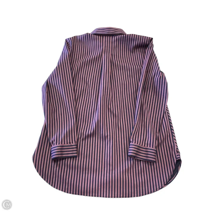 Top Long Sleeve By Chicos In Striped Pattern, Size: M