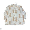 Top Long Sleeve By Clothes Mentor In Tan & White, Size: S