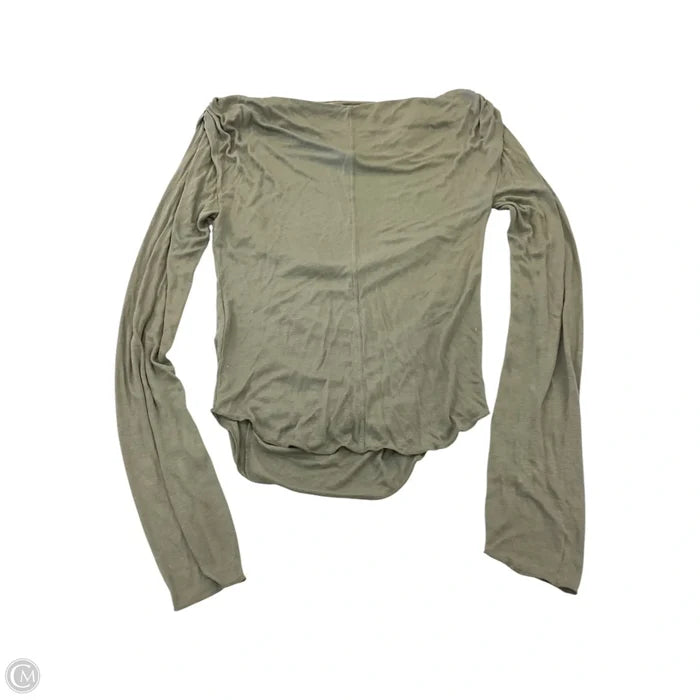 Top Long Sleeve By Free People In Green, Size: S