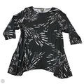Top Long Sleeve By Jm Collections In Black & White, Size: 2x