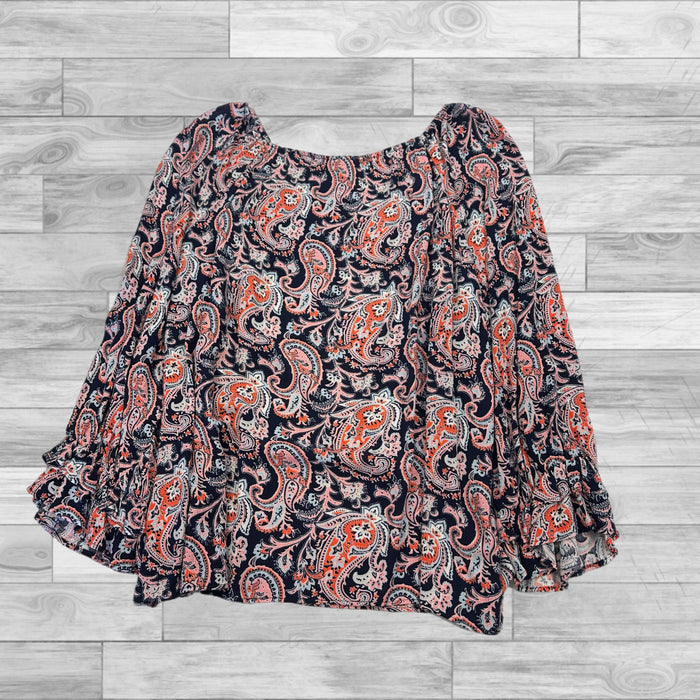 Top Long Sleeve By Jm Collections In Multi-colored, Size: S