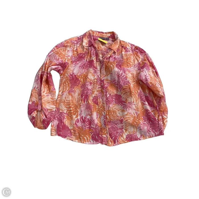 Top Long Sleeve By Laura Scott In Multi-colored, Size: Xl