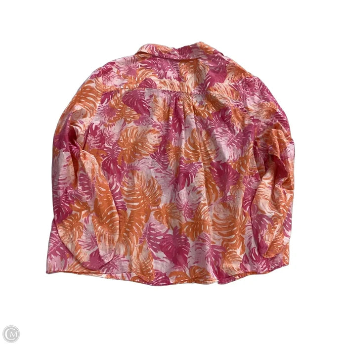 Top Long Sleeve By Laura Scott In Multi-colored, Size: Xl