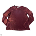 Top Long Sleeve By Loft In Red, Size: M