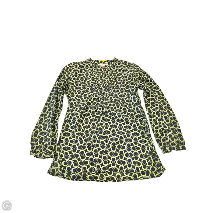 Top Long Sleeve By Michael By Michael Kors In Blue & Green, Size: M