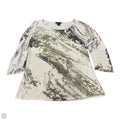 Top Long Sleeve By Peck And Peck In Brown & White, Size: M