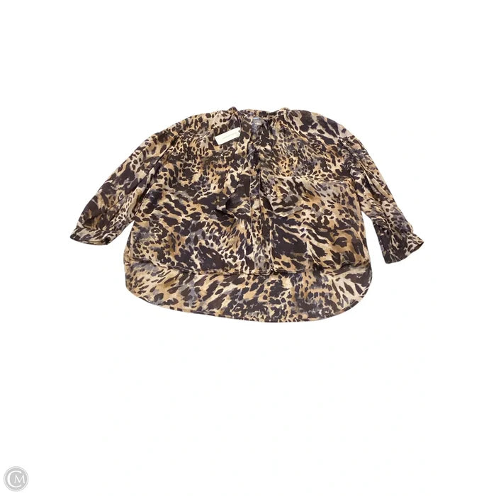 Top Long Sleeve By Pilcro In Animal Print, Size: S