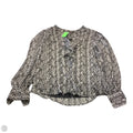 Top Long Sleeve By Tamara H In Black & White, Size: L