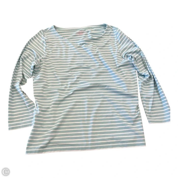 Top Long Sleeve By Vineyard Vines In Striped Pattern, Size: L