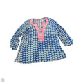 Top Long Sleeve Designer By Lilly Pulitzer In Blue & Pink, Size: S