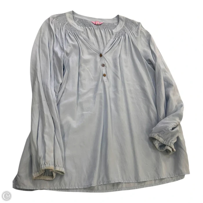 Top Long Sleeve Designer By Lilly Pulitzer In Cream, Size: M