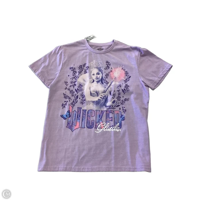 Top Short Sleeve Basic By Clothes Mentor In Purple, Size: L