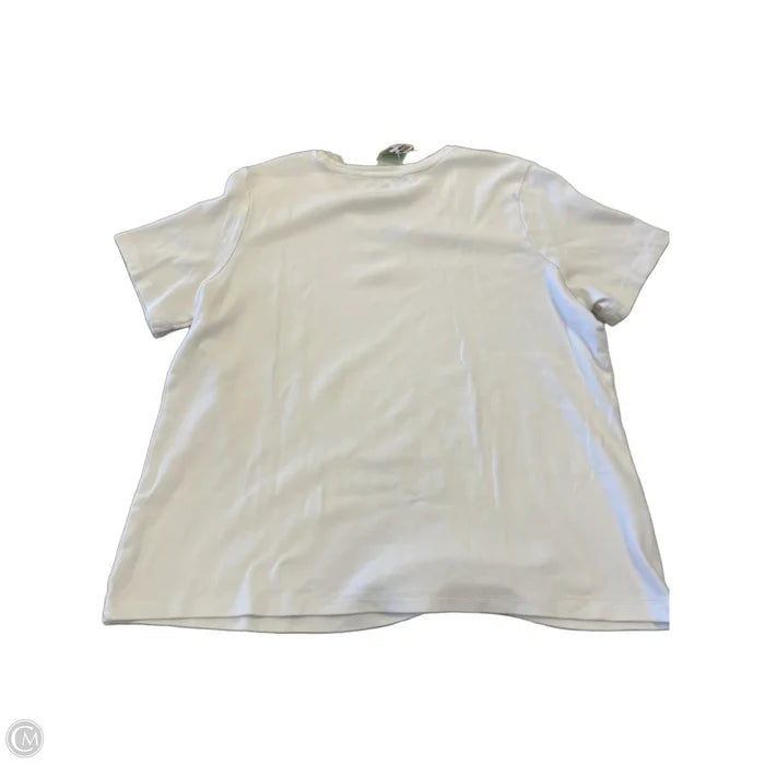 Top Short Sleeve Basic By Kim Rogers In White, Size: Xl
