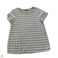Top Short Sleeve Basic By Solutions In Grey & White, Size: L