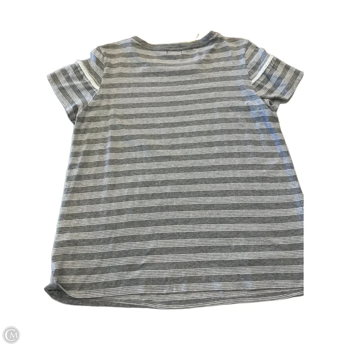 Top Short Sleeve Basic By Solutions In Grey & White, Size: L