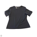 Top Short Sleeve Basic By Tahari In Black, Size: L