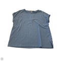 Top Short Sleeve By Anne Klein In Blue, Size: L