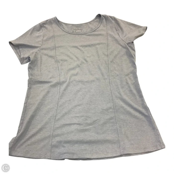 Top Short Sleeve By Any Body In Blue, Size: M