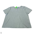 Top Short Sleeve By Cece In Green & Silver, Size: Xl