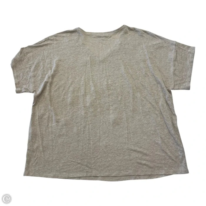 Top Short Sleeve By Chicos In Brown, Size: Xl