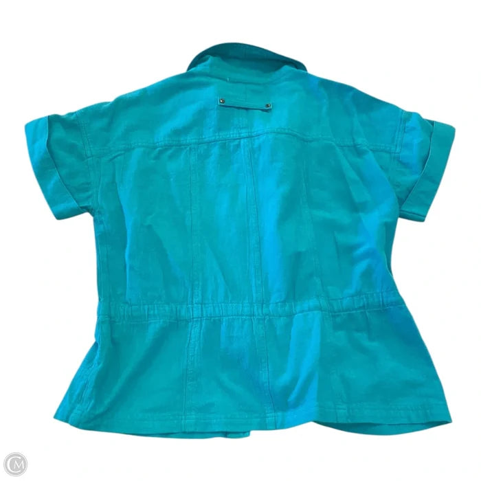 Top Short Sleeve By Chicos In Green, Size: S