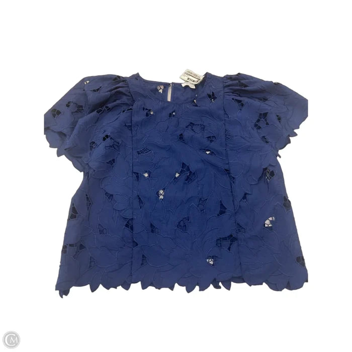Top Short Sleeve By Chicos In Navy, Size: 8
