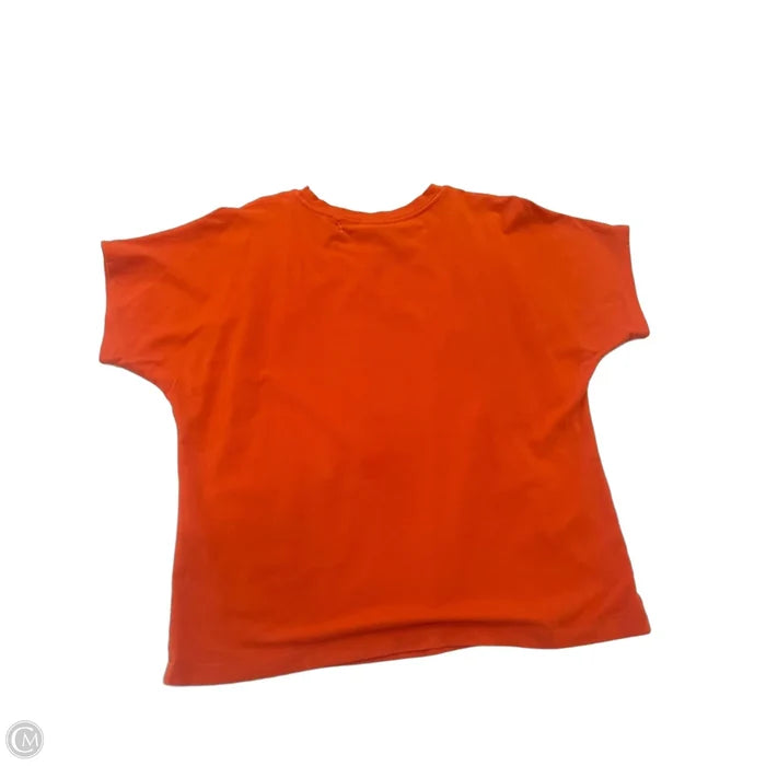 Top Short Sleeve By Chicos In Orange, Size: M