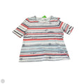 Top Short Sleeve By Chicos In Striped Pattern, Size: M