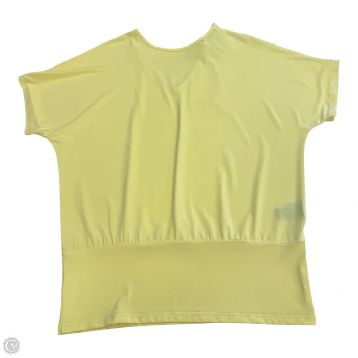 Top Short Sleeve By Clara Sun Woo In Yellow, Size: S