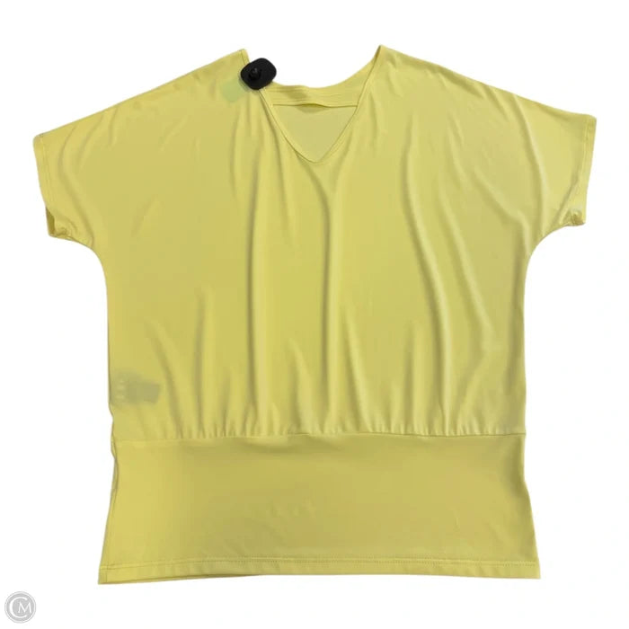 Top Short Sleeve By Clara Sun Woo In Yellow, Size: S