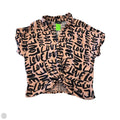 Top Short Sleeve By Clothes Mentor In Animal Print, Size: L