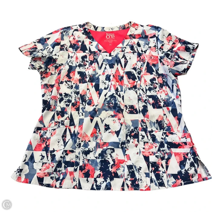 Top Short Sleeve By Clothes Mentor In Blue & Pink, Size: Xl