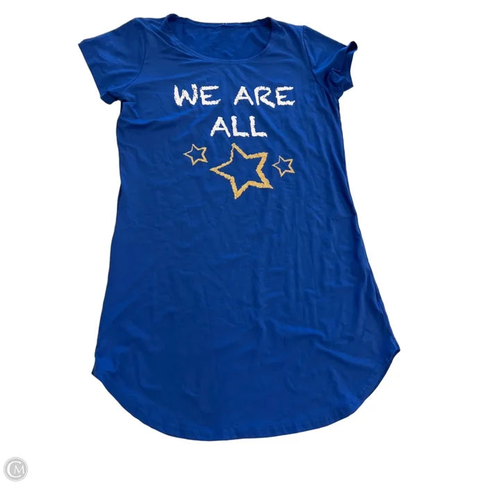 Top Short Sleeve By Clothes Mentor In Blue, Size: L