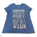 Top Short Sleeve By Clothes Mentor In Blue, Size: Xl