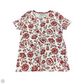 Top Short Sleeve By Croft And Barrow In Red & White, Size: S