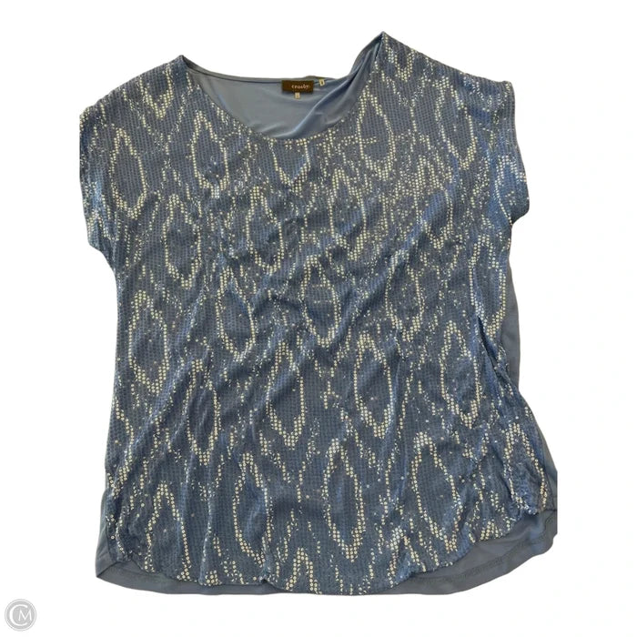 Top Short Sleeve By Crosby In Blue, Size: L