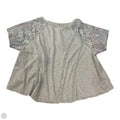 Top Short Sleeve By Free People In Grey & Silver, Size: M