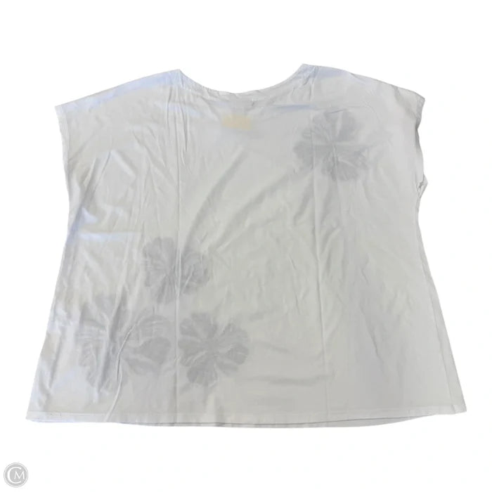 Top Short Sleeve By J. Jill In Floral Print, Size: 3x