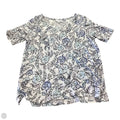 Top Short Sleeve By J. Jill In Floral Print, Size: M