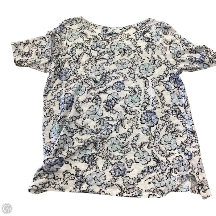 Top Short Sleeve By J. Jill In Floral Print, Size: M
