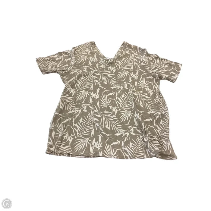 Top Short Sleeve By J. Jill In Green, Size: Xl