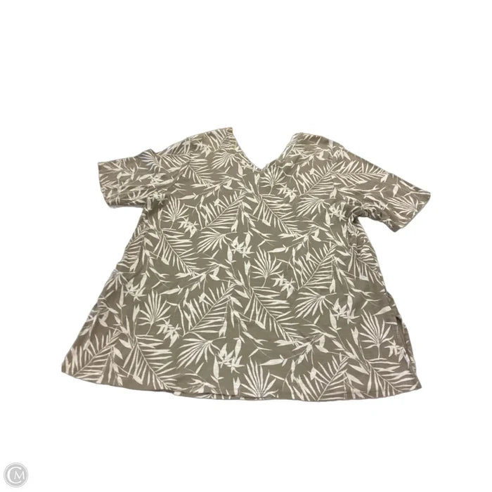 Top Short Sleeve By J. Jill In Green, Size: Xl