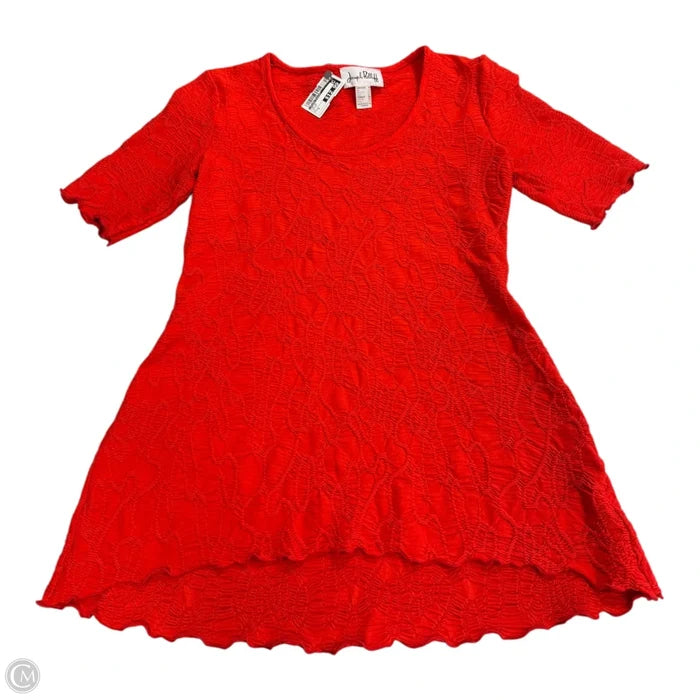 Top Short Sleeve By Joseph Ribkoff In Orange, Size: 6