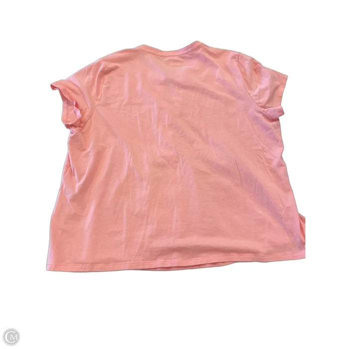 Top Short Sleeve By Lands End In Pink, Size: Xl