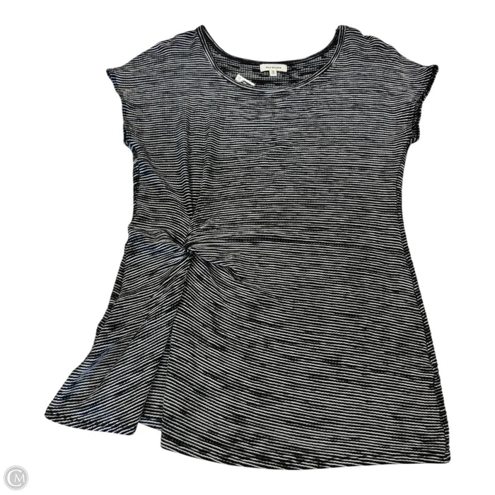 Top Short Sleeve By Max Studio In Black & White, Size: Xl