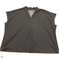 Top Short Sleeve By Nine West In Black & White, Size: 2x