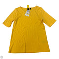 Top Short Sleeve By Rafaella In Yellow, Size: M