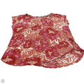 Top Short Sleeve By Sigrid Olsen In Orange & Pink, Size: M