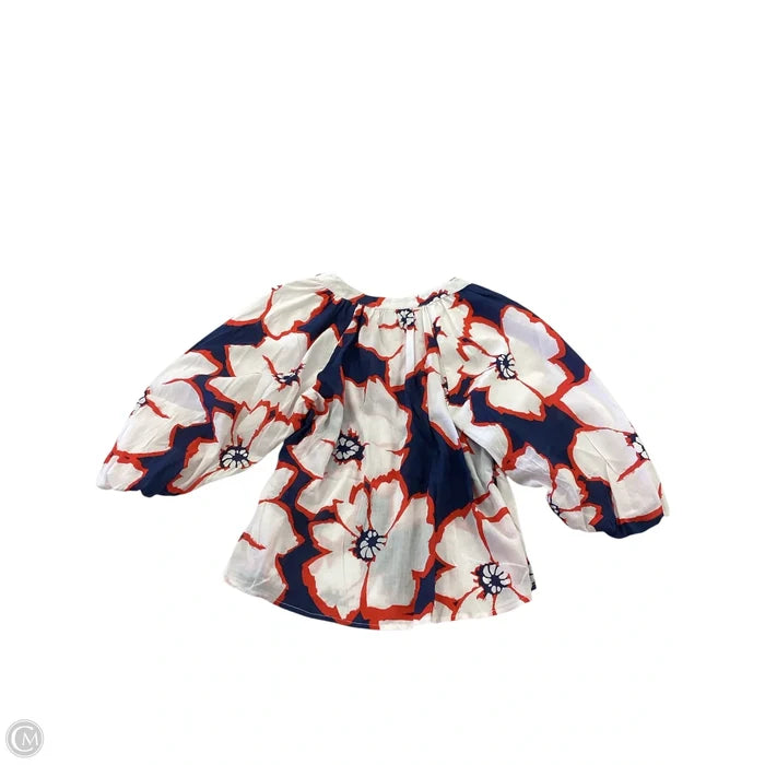Top Short Sleeve By Sonoma In Floral Print, Size: Mp